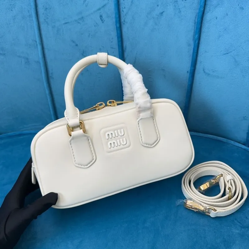 Miu Miu White Top Handle Bag 525 - Image 5