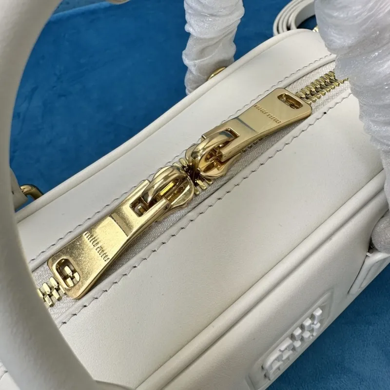 Miu Miu White Top Handle Bag 525 - Image 6