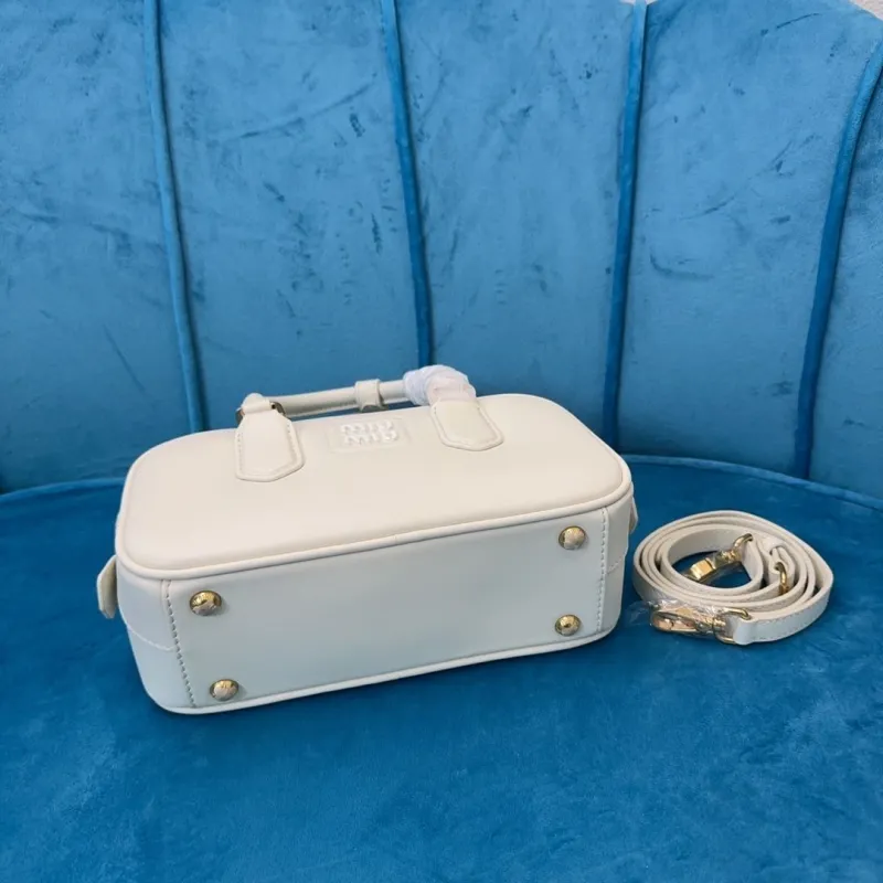Miu Miu White Top Handle Bag 525 - Image 9