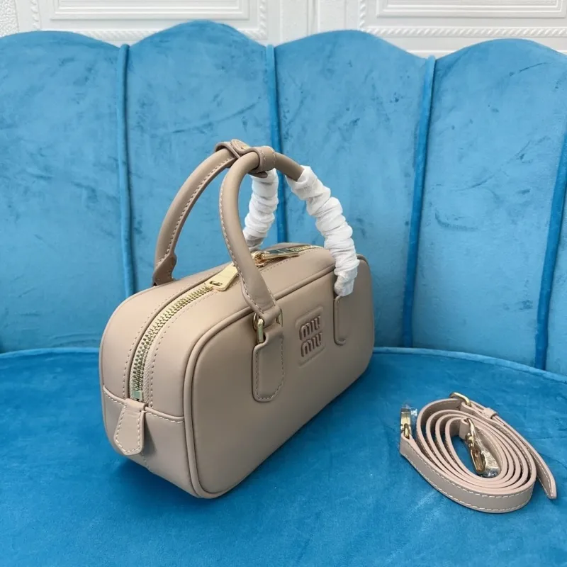 Miu Miu Beige Top Handle Bag 527 - Image 3