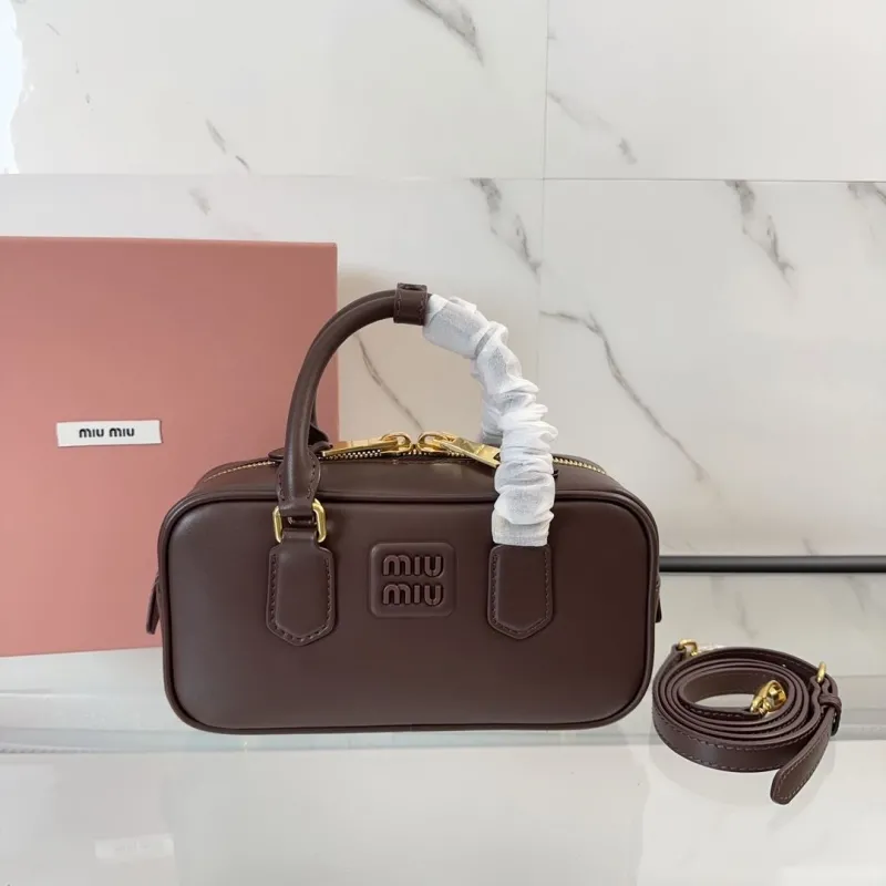 Miu Miu Brown Top Handle Bag 529