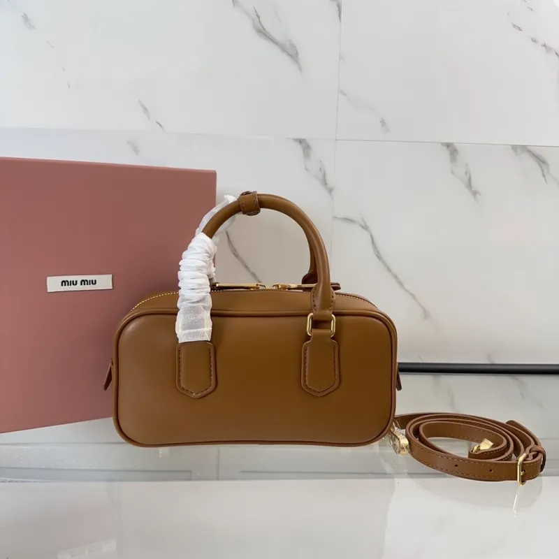 Alternative view of Miu Miu Brown Top Handle Crossbody Bag 530