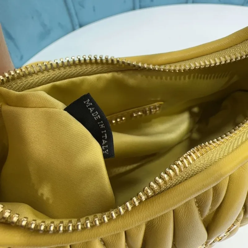 MIU MIU Yellow Top Handle Crossbody Bag 531 - Image 9