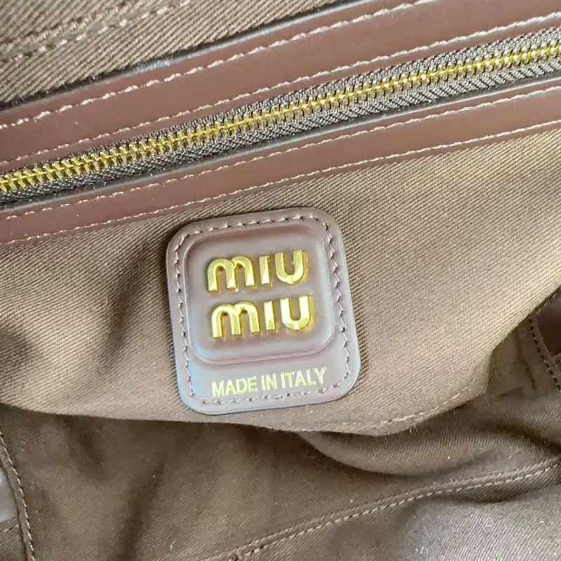 Miu Miu Houndstooth Top Handle Bag 534 - Image 9