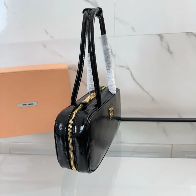 Miu Miu Black Top Handle Bag 535 - Image 3
