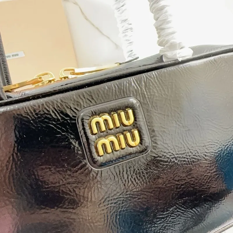Miu Miu Black Top Handle Bag 535 - Image 4