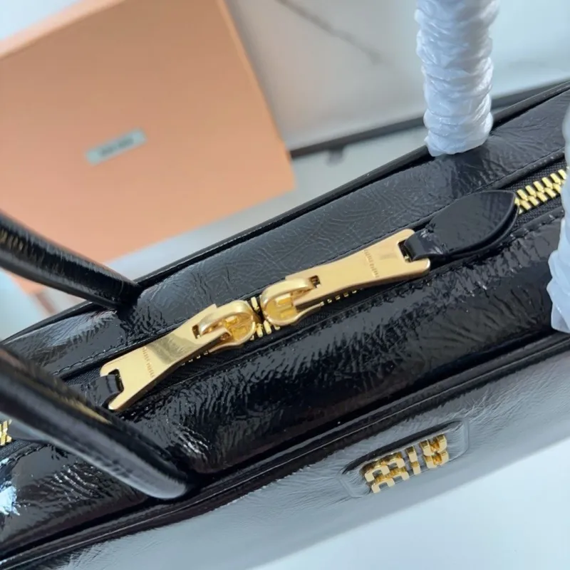 Miu Miu Black Top Handle Bag 535 - Image 5