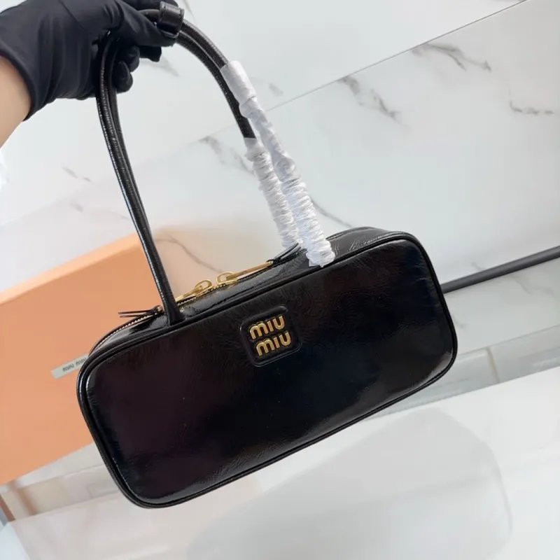 Miu Miu Black Top Handle Bag 535 - Image 6