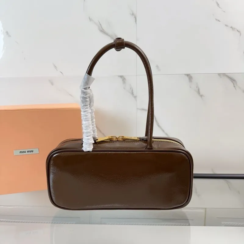 Alternative view of Miu Miu Brown Top Handle Bag 536