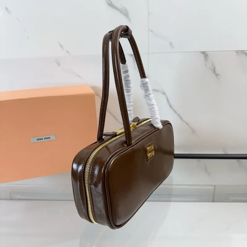 Miu Miu Brown Top Handle Bag 536 - Image 3