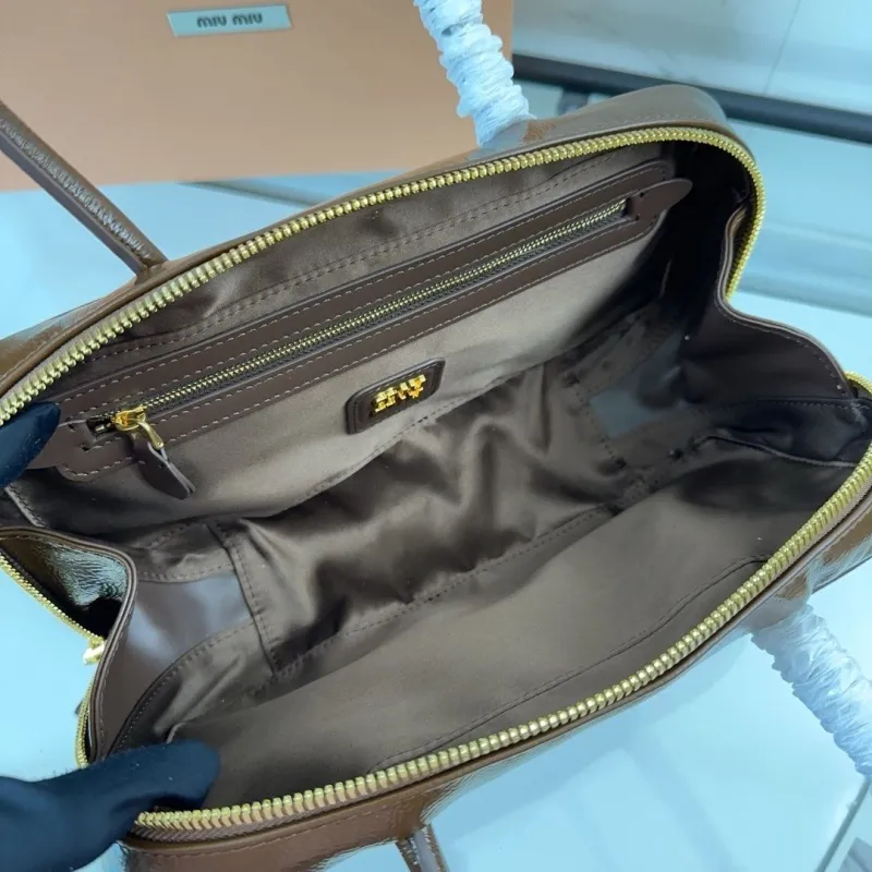 Miu Miu Brown Top Handle Bag 536 - Image 8