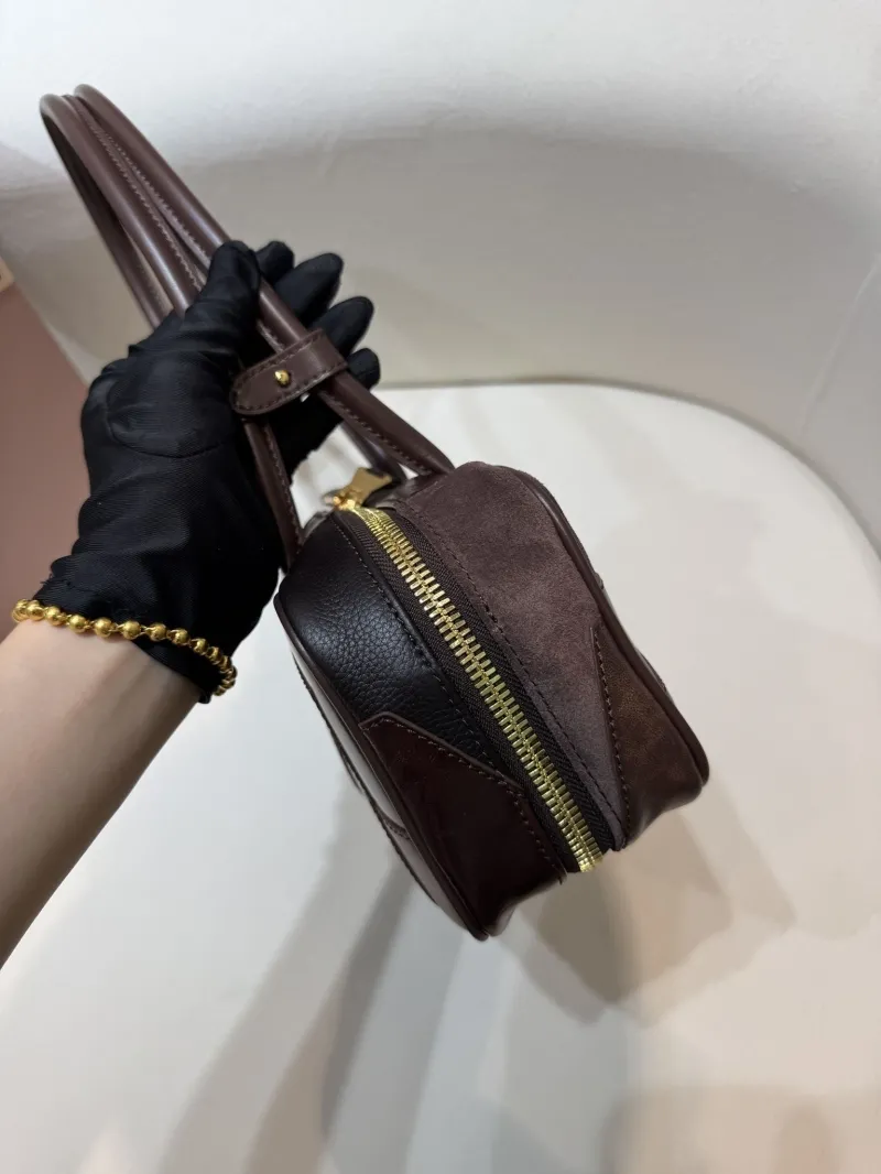 Miu Miu Brown Leather Top Handle Bag 540 - Image 4
