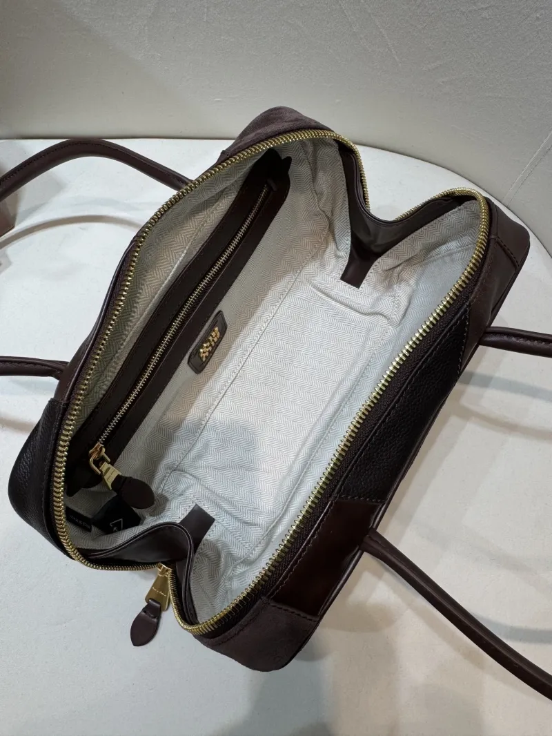 Miu Miu Brown Leather Top Handle Bag 540 - Image 8