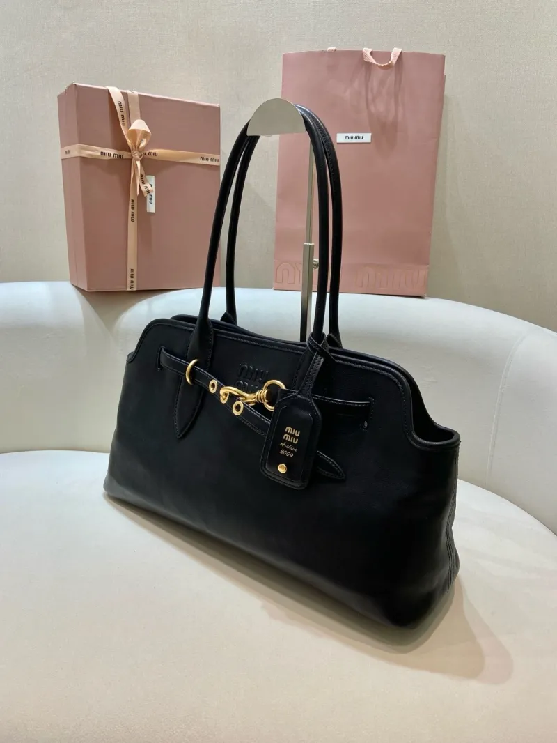 Miu Miu Black Top Handle Bag 543 - Image 3