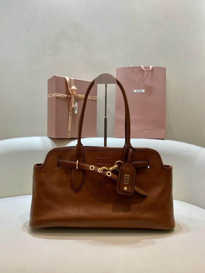 Miu Miu Brown Top Handle Bag 544