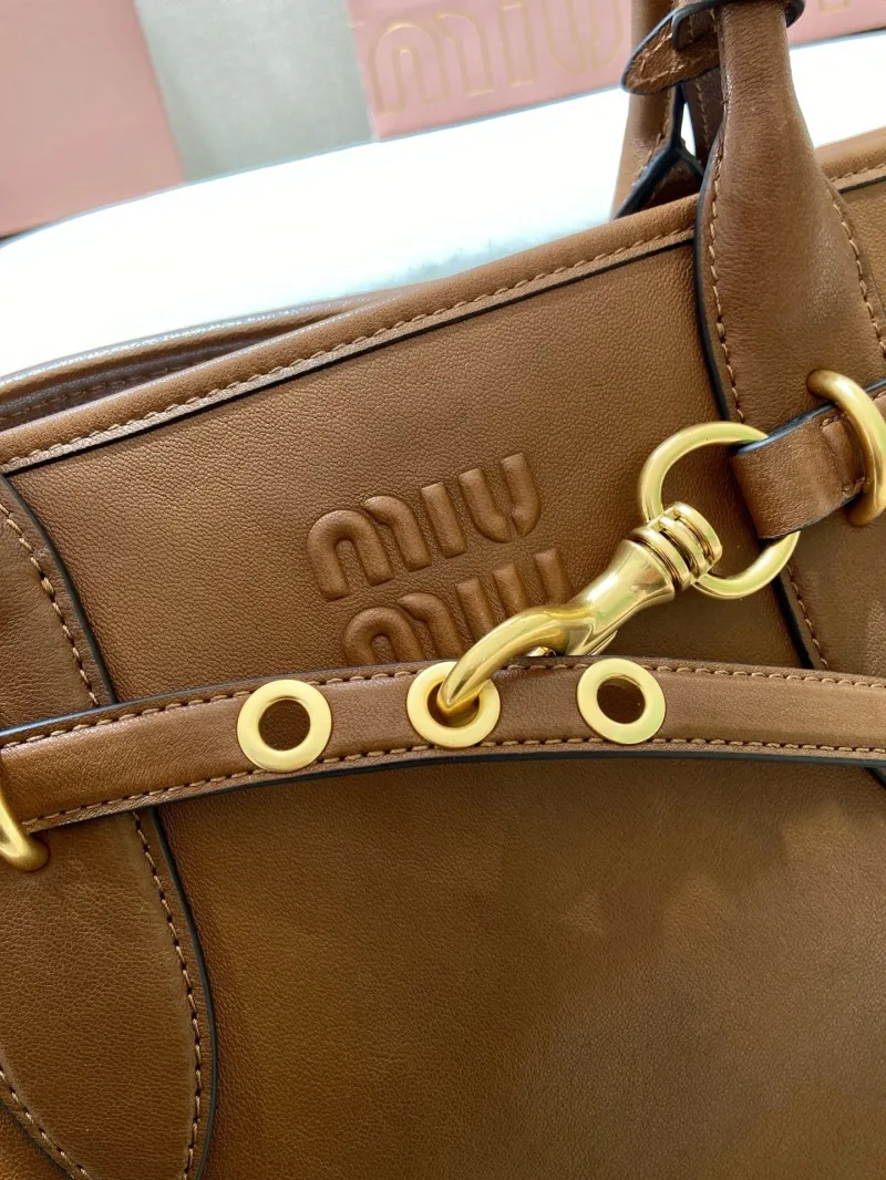 Miu Miu Brown Top Handle Bag 544 - Image 7