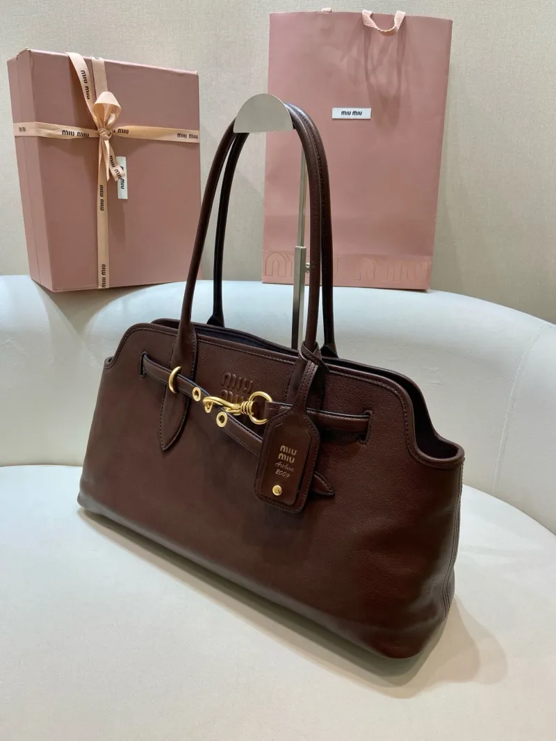 Miu Miu Brown Top Handle Bag 545 - Image 3
