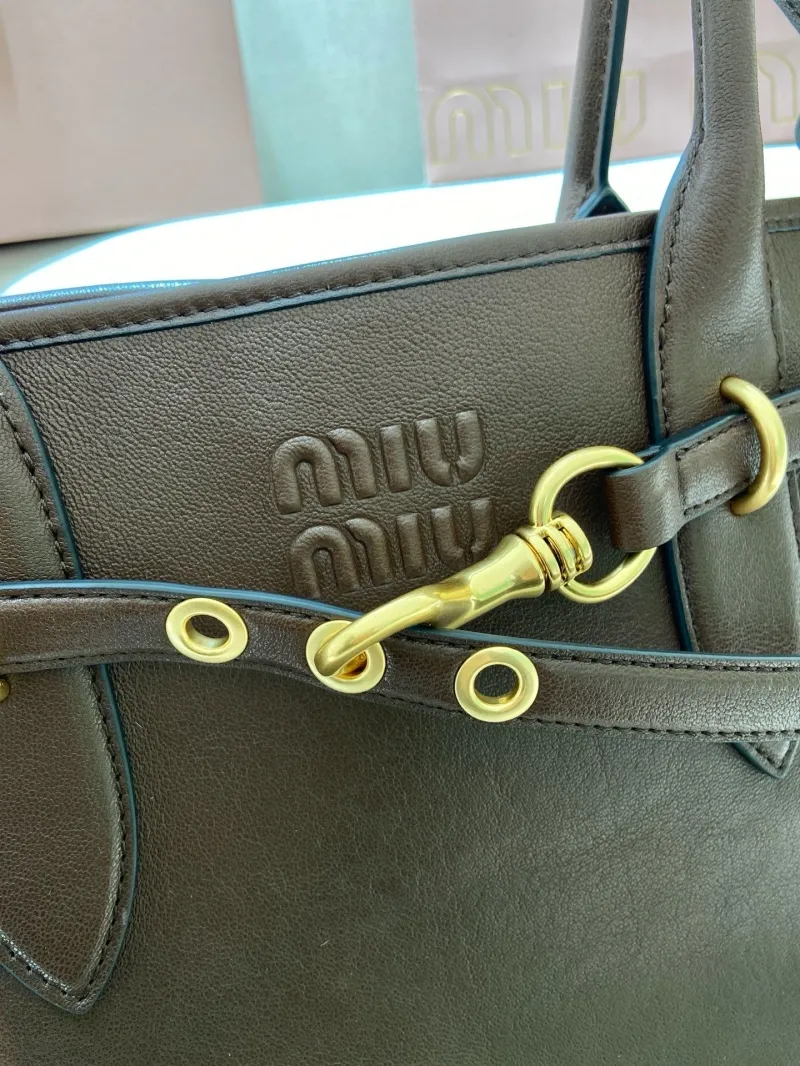 Miu Miu Brown Top Handle Bag 545 - Image 7