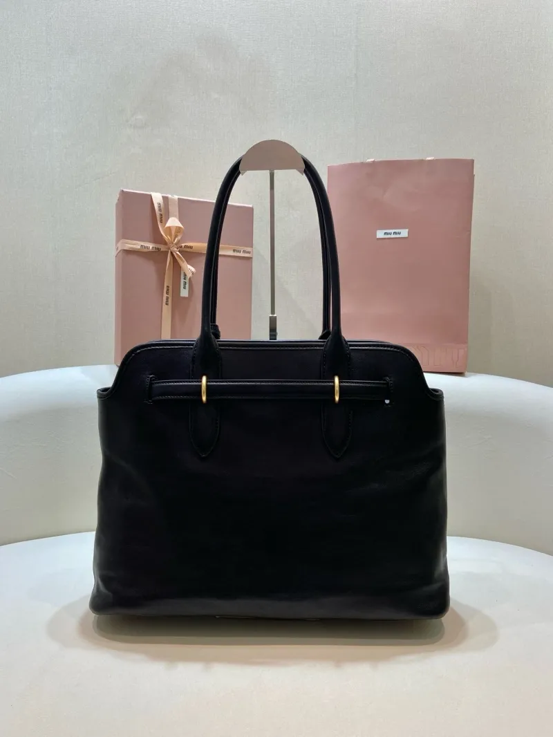 Miu Miu Black Top Handle Bag 546 - Image 4