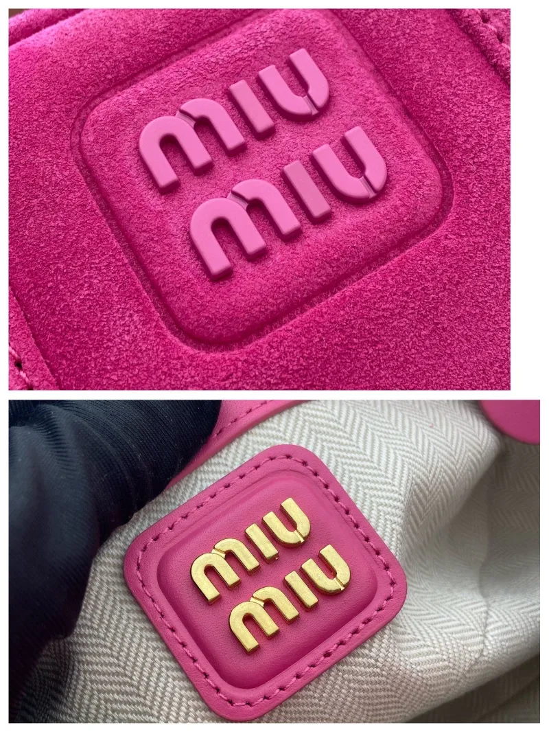 Miu Miu Fuchsia Pink Suede Top Handle Crossbody Bag 550 - Image 9