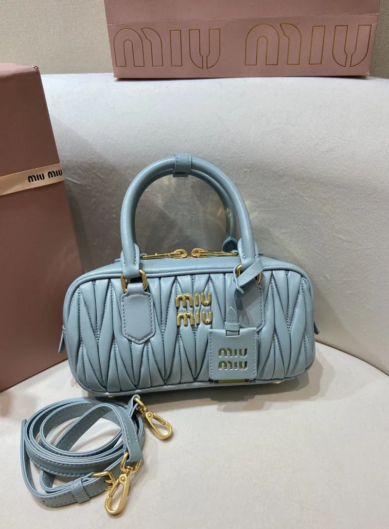 Miu Miu Light Blue Top Handle Bag 552