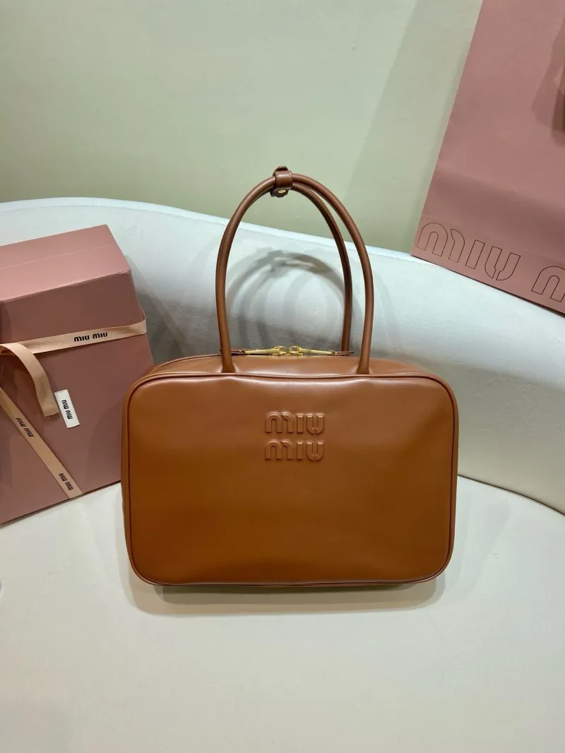 MIU MIU Brown Top Handle Bag 559