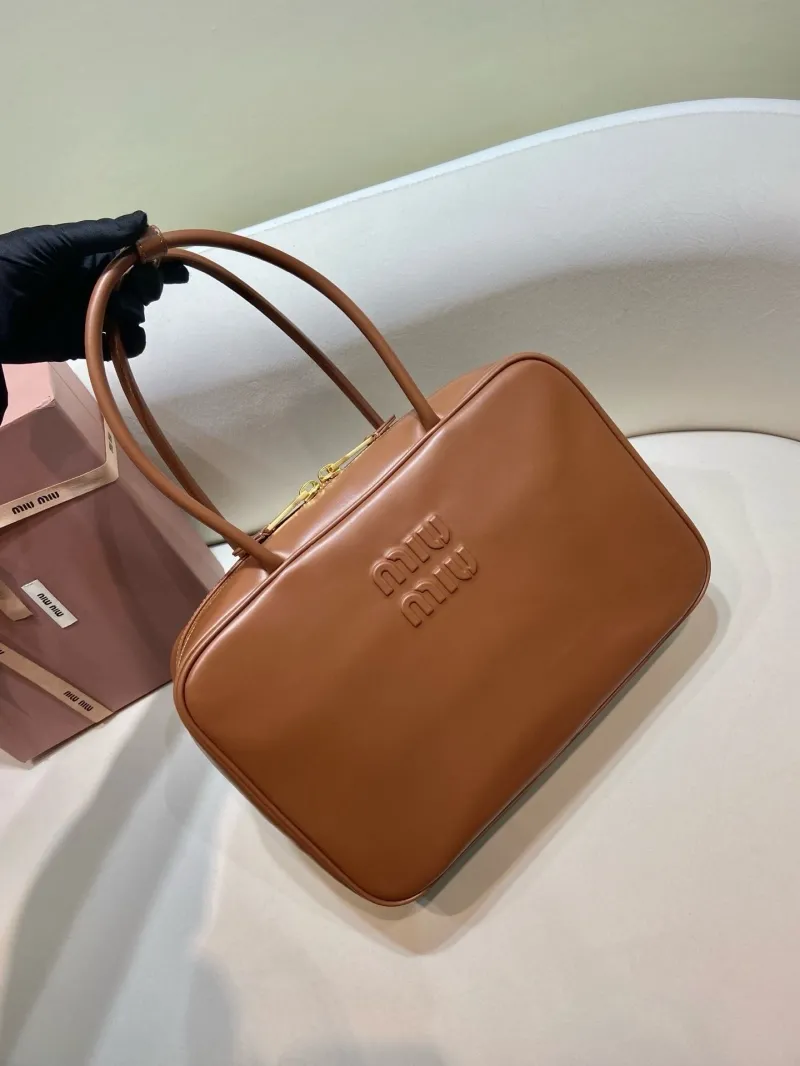 Alternative view of MIU MIU Brown Top Handle Bag 559