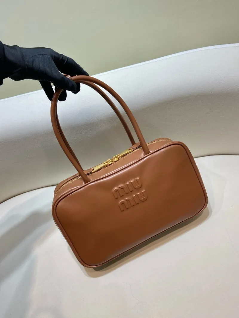 Alternative view of Miu Miu Brown Top Handle Bag 562
