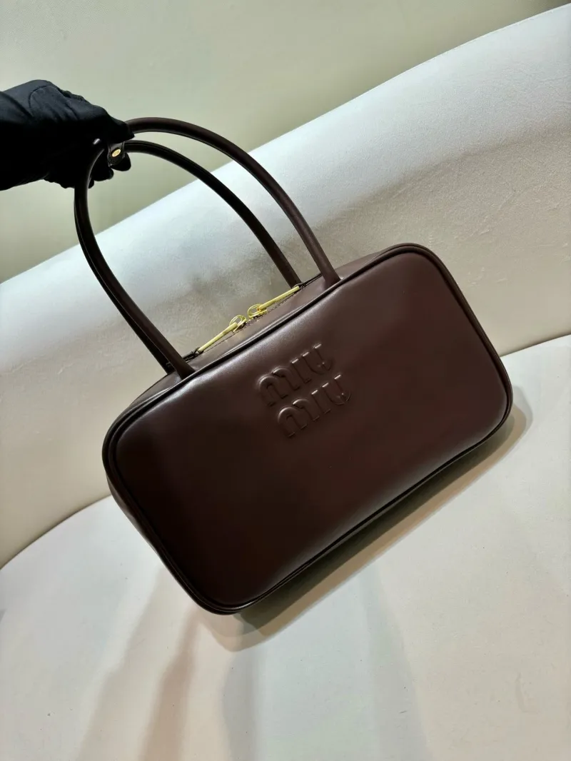 Alternative view of Miu Miu Dark Brown Top Handle Bag 563