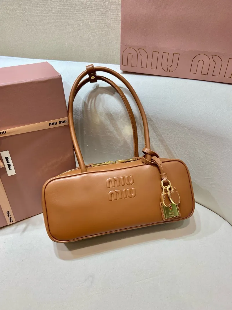 MIU MIU Brown Top Handle Bag 565