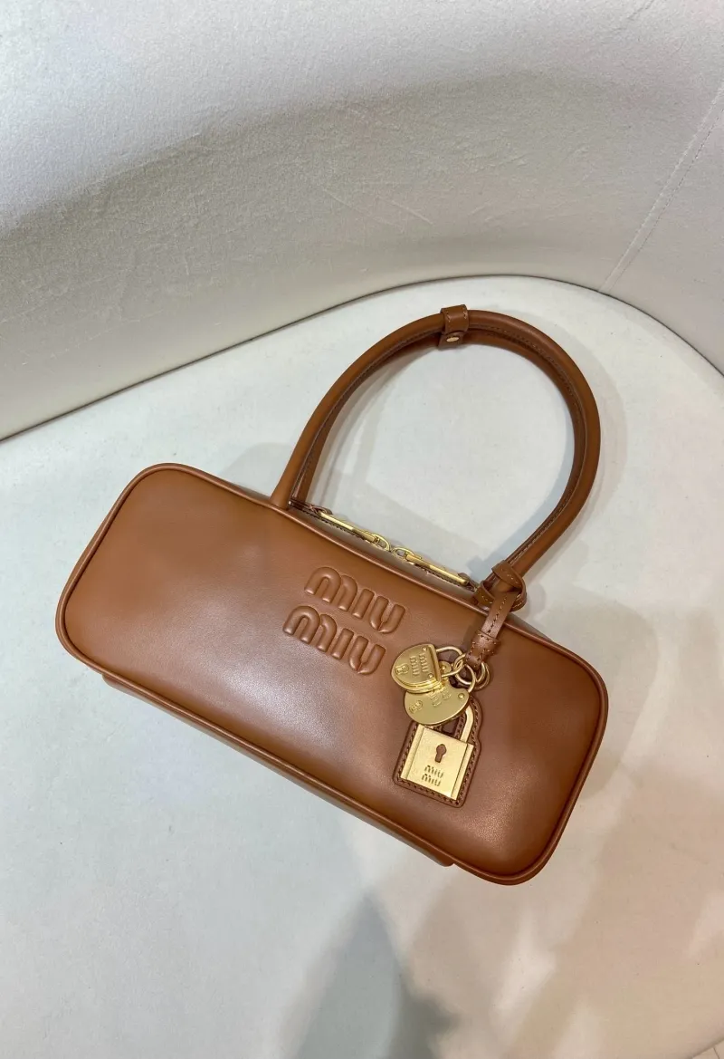 Alternative view of MIU MIU Brown Top Handle Bag 565