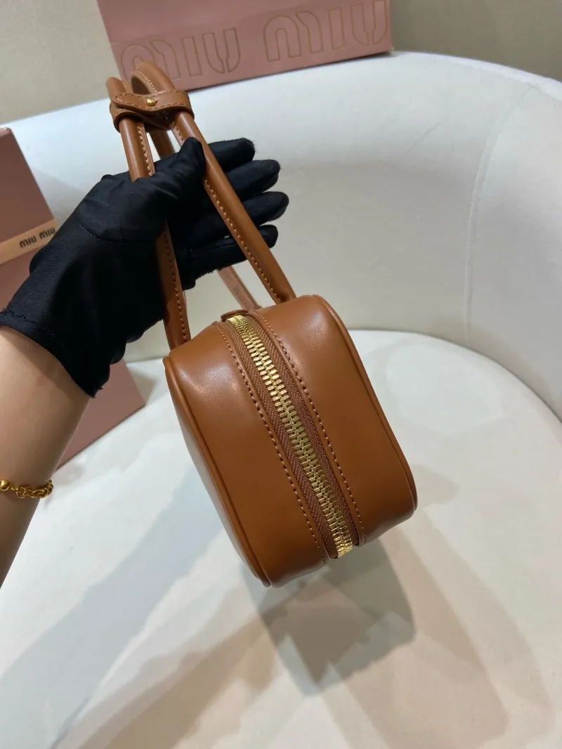 MIU MIU Brown Top Handle Bag 565 - Image 4