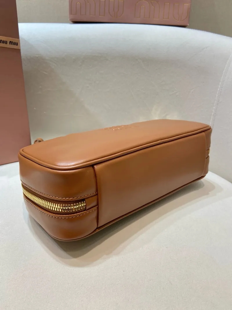 MIU MIU Brown Top Handle Bag 565 - Image 5