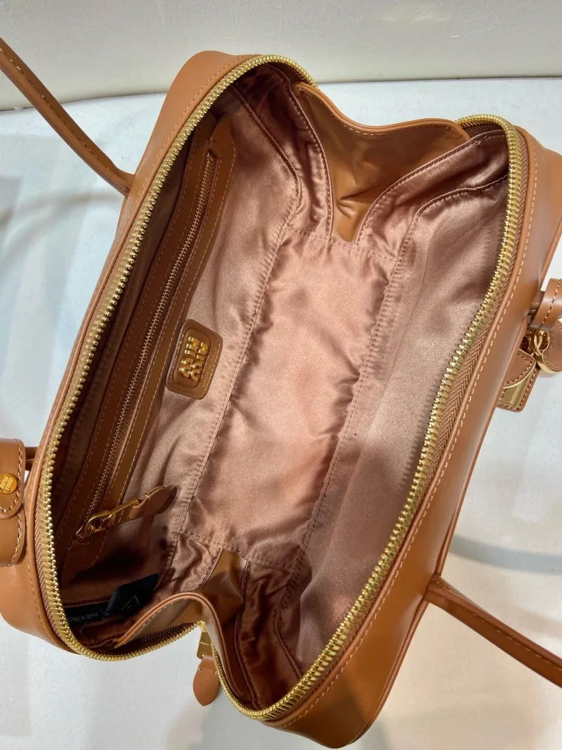 MIU MIU Brown Top Handle Bag 565 - Image 7