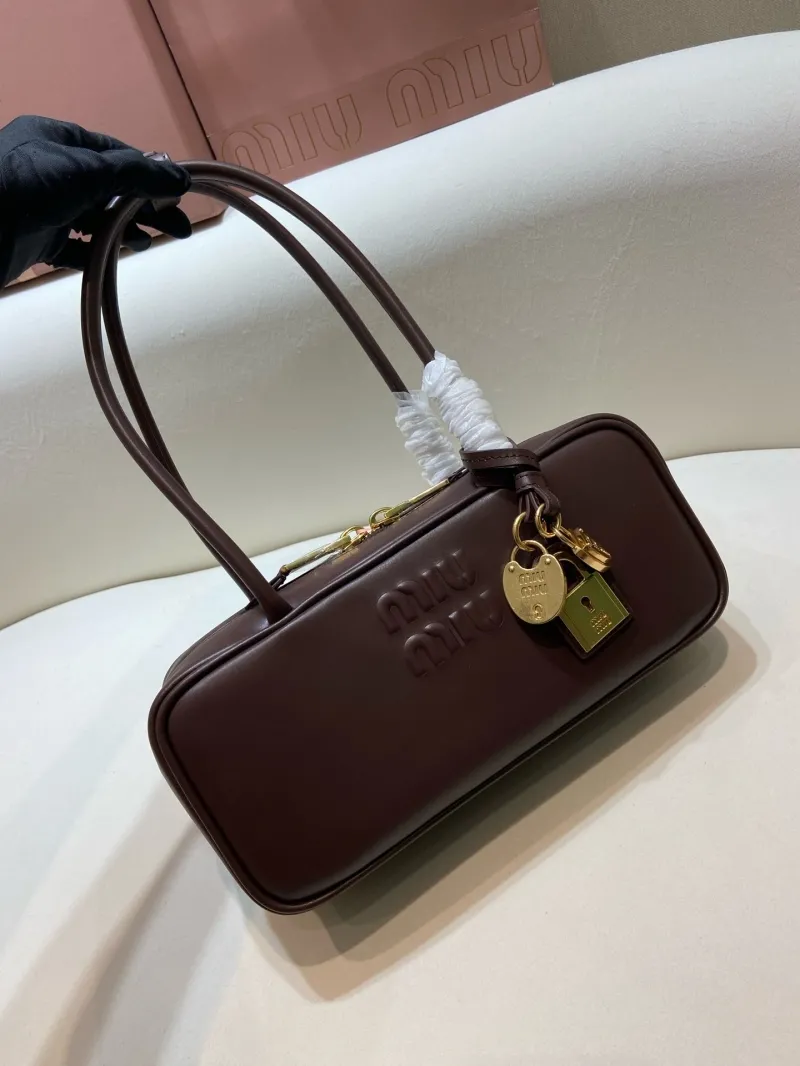 MIU MIU Brown Top Handle Bag 566