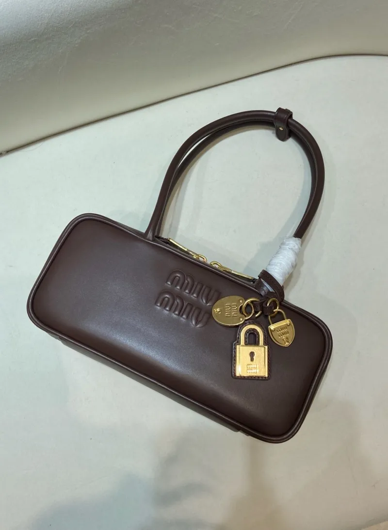 Alternative view of MIU MIU Brown Top Handle Bag 566