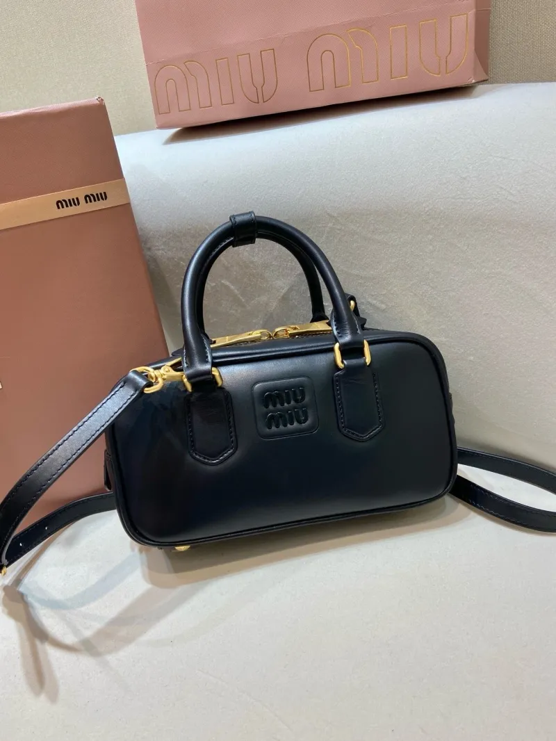 Miu Miu Black Mini Top Handle Bag 567