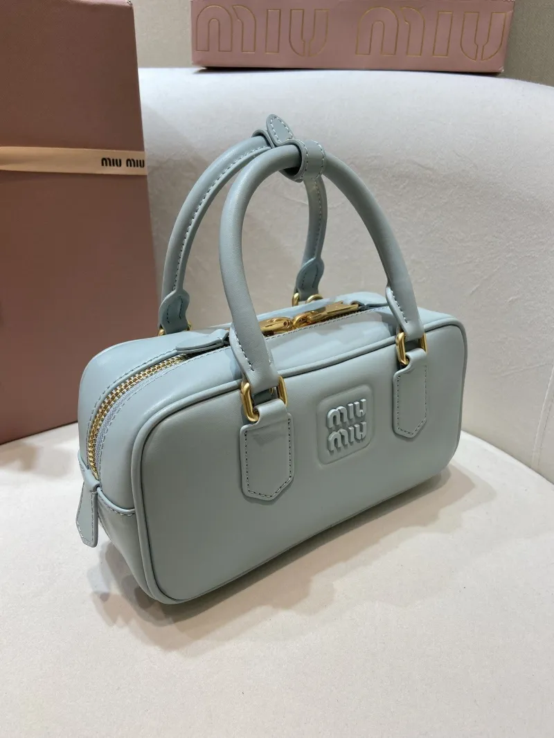 Miu Miu Light Blue Top Handle Bag 570 - Image 3