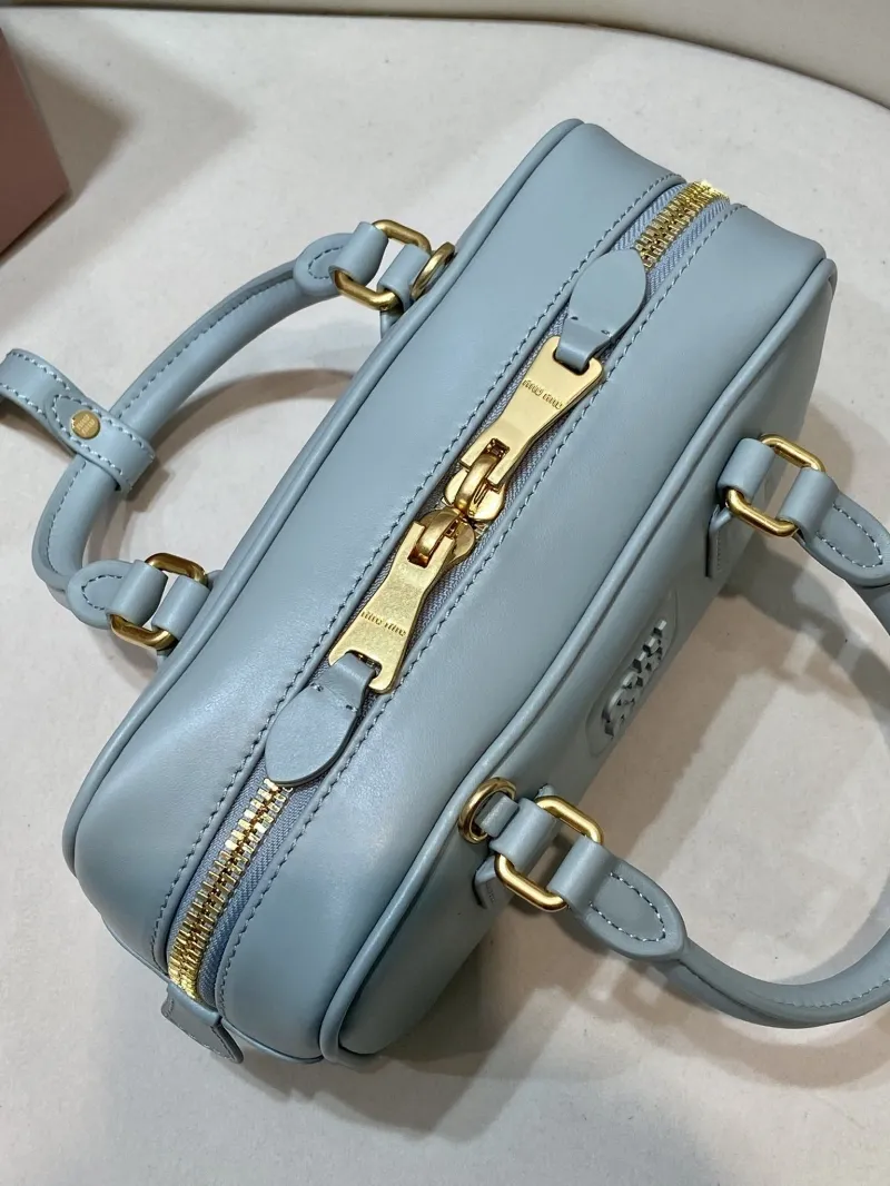 Miu Miu Light Blue Top Handle Bag 570 - Image 5