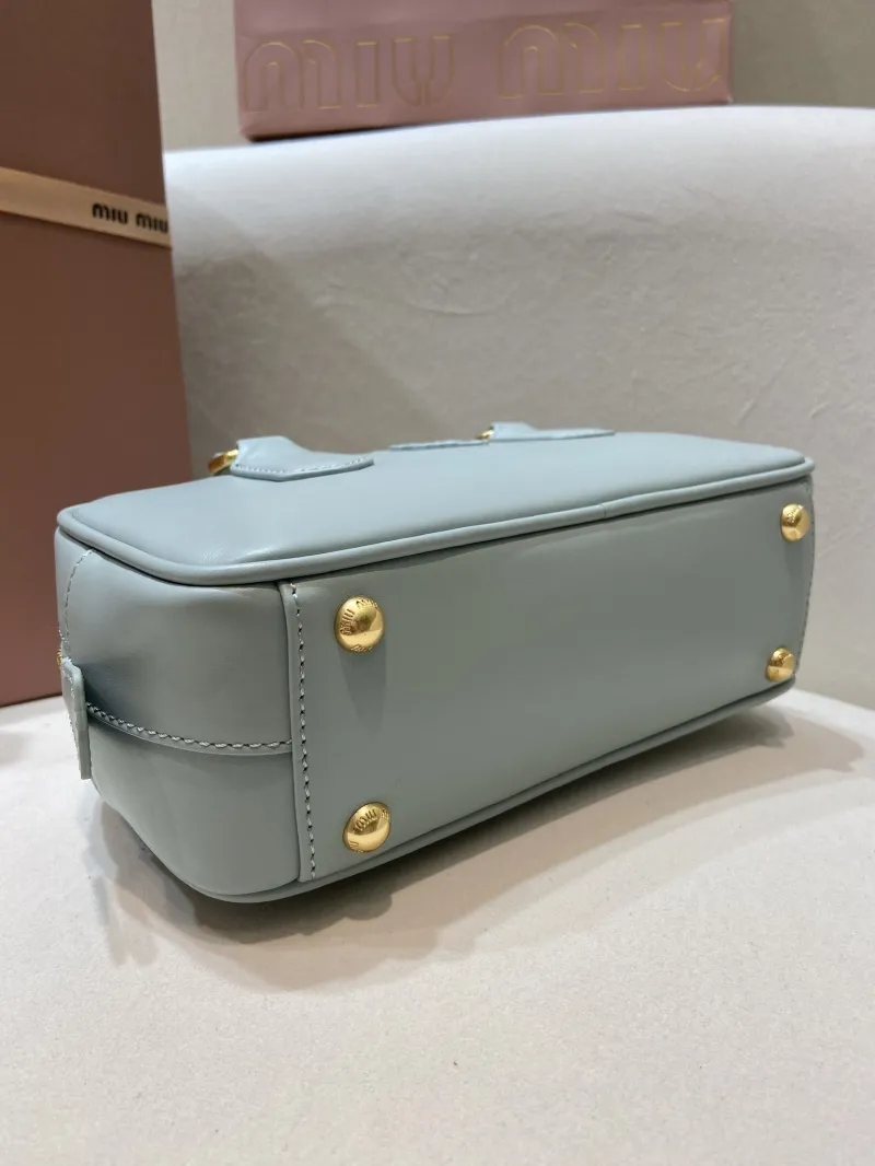 Miu Miu Light Blue Top Handle Bag 570 - Image 7