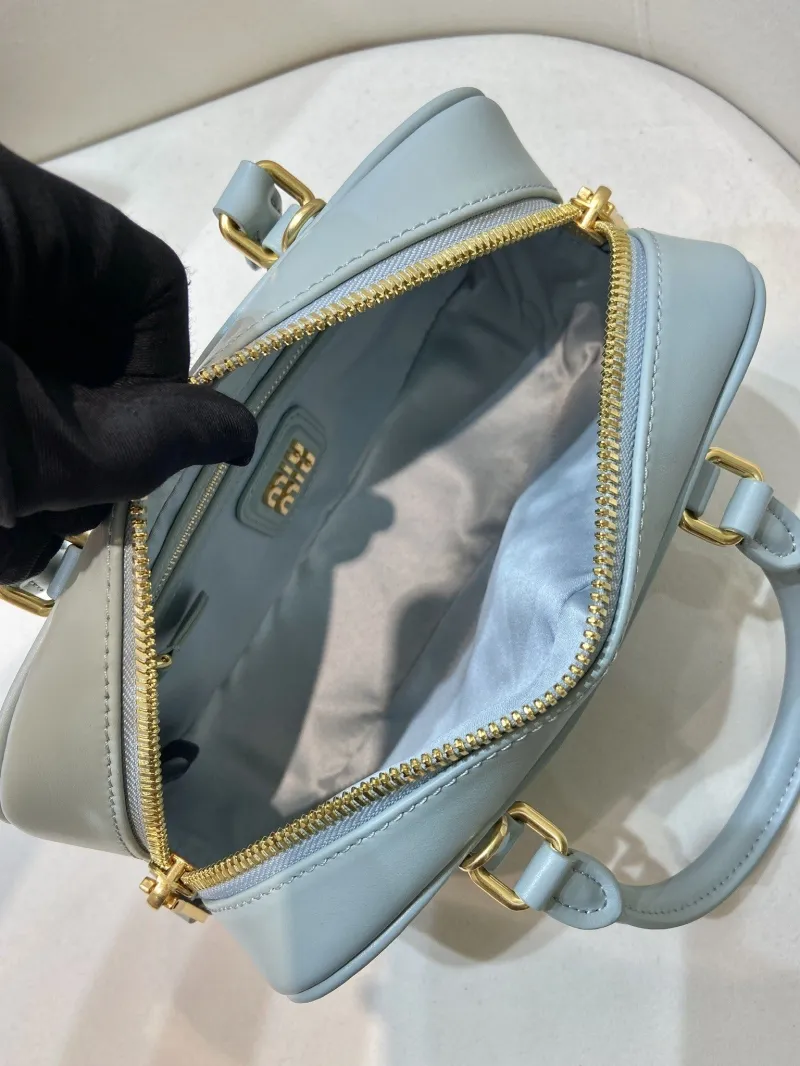Miu Miu Light Blue Top Handle Bag 570 - Image 8