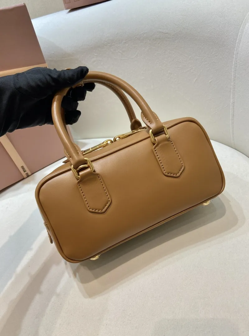 Miu Miu Brown Leather Top Handle Bag - Image 4
