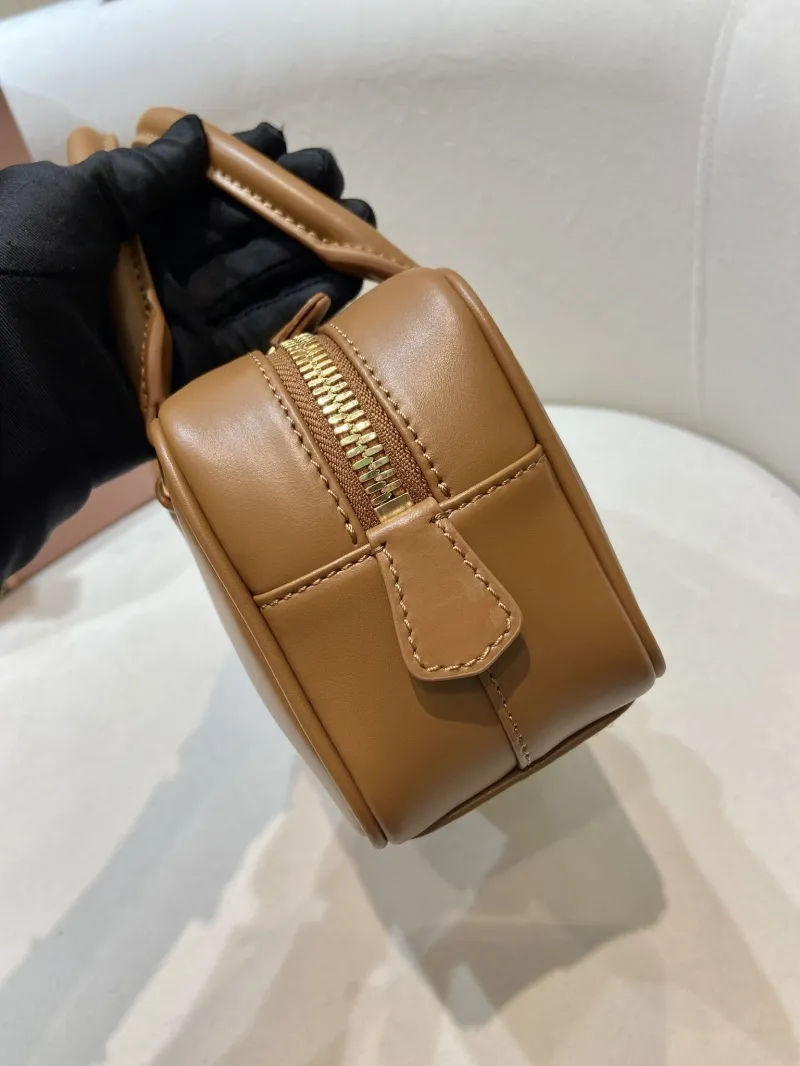 Miu Miu Brown Leather Top Handle Bag - Image 5