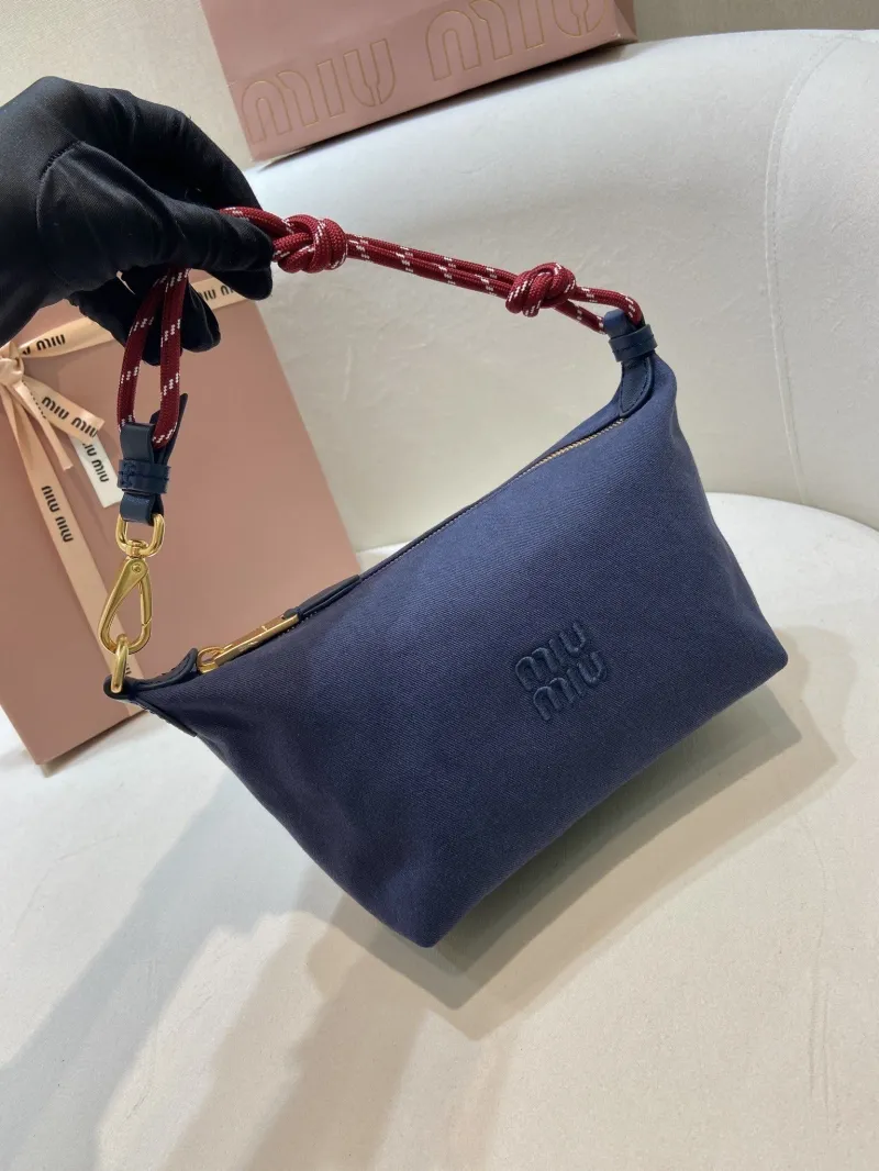 MIU MIU Navy Blue Top Handle Bag 572