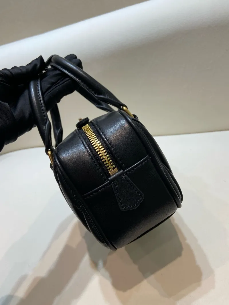 Miu Miu Black Leather Top Handle Crossbody Bag 575 - Image 5