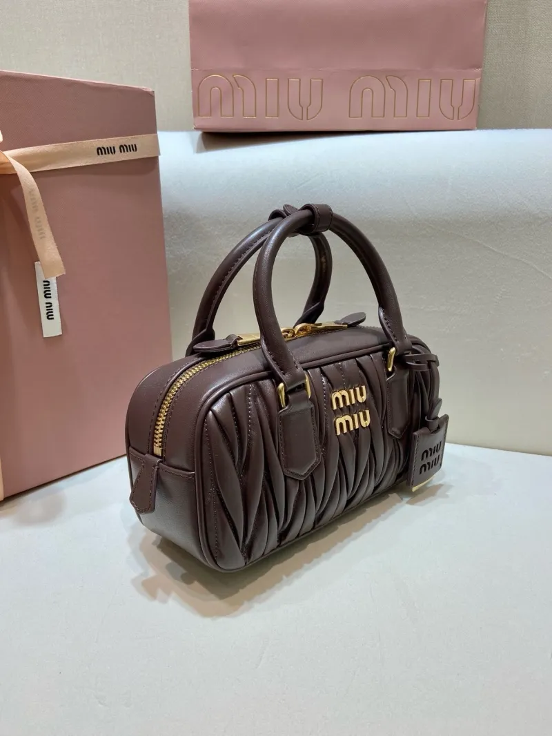 Alternative view of Miu Miu Brown Top Handle Crossbody Bag 577