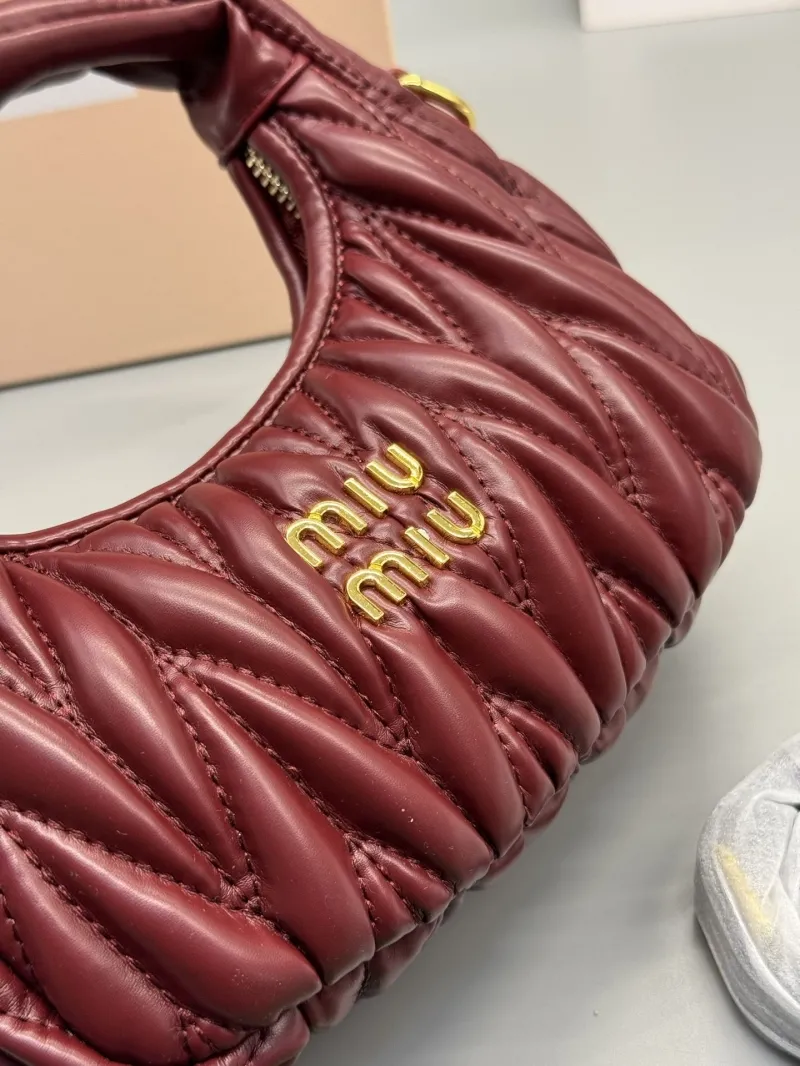 Alternative view of Miu Miu Burgundy Top Handle Bag 586