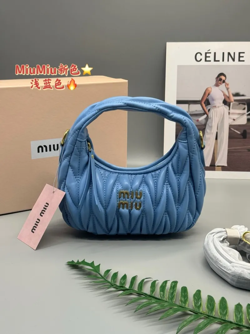 Miu Miu Light Blue Top Handle Bag 587