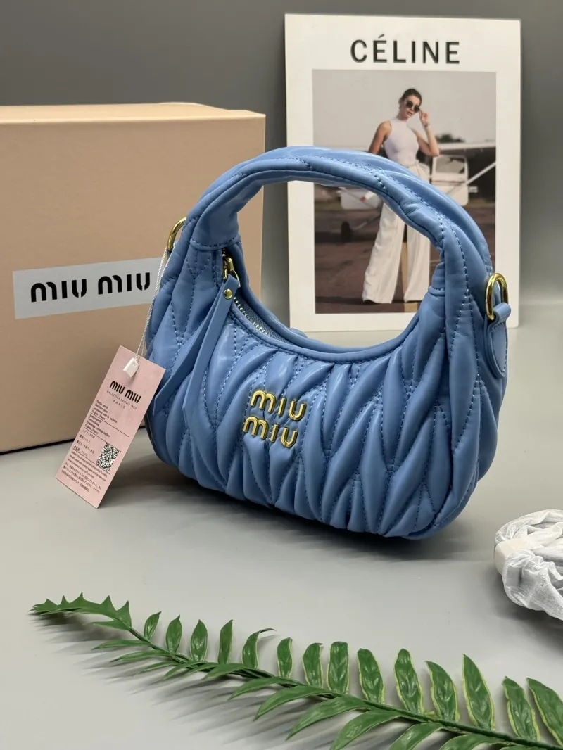 Alternative view of Miu Miu Light Blue Top Handle Bag 587
