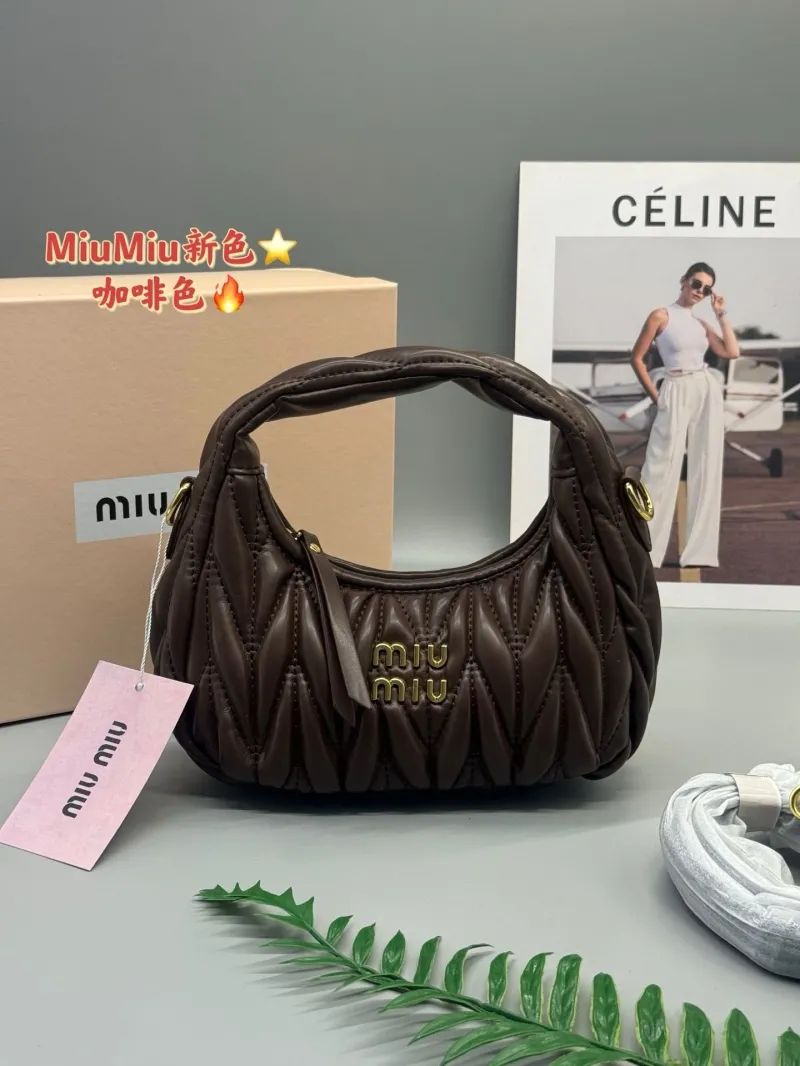 Miu Miu Orange Matelasse Top Handle Bag 589 - Image 5